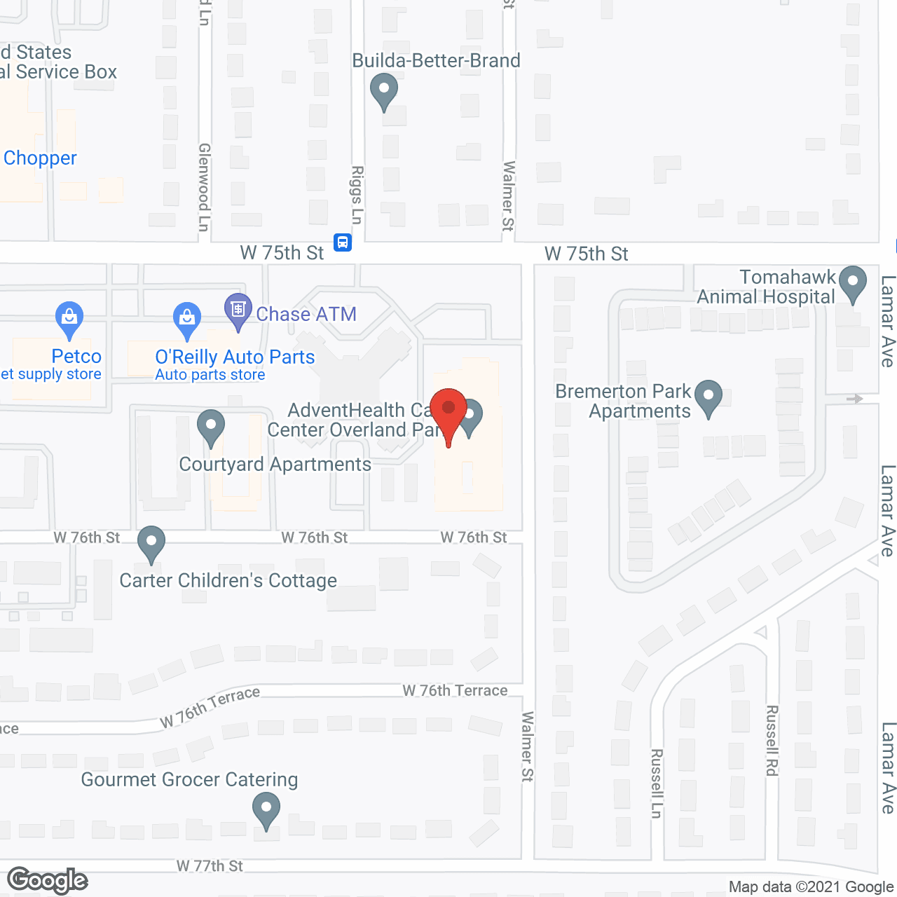 Overland Park Nursing & Rehab Center in google map