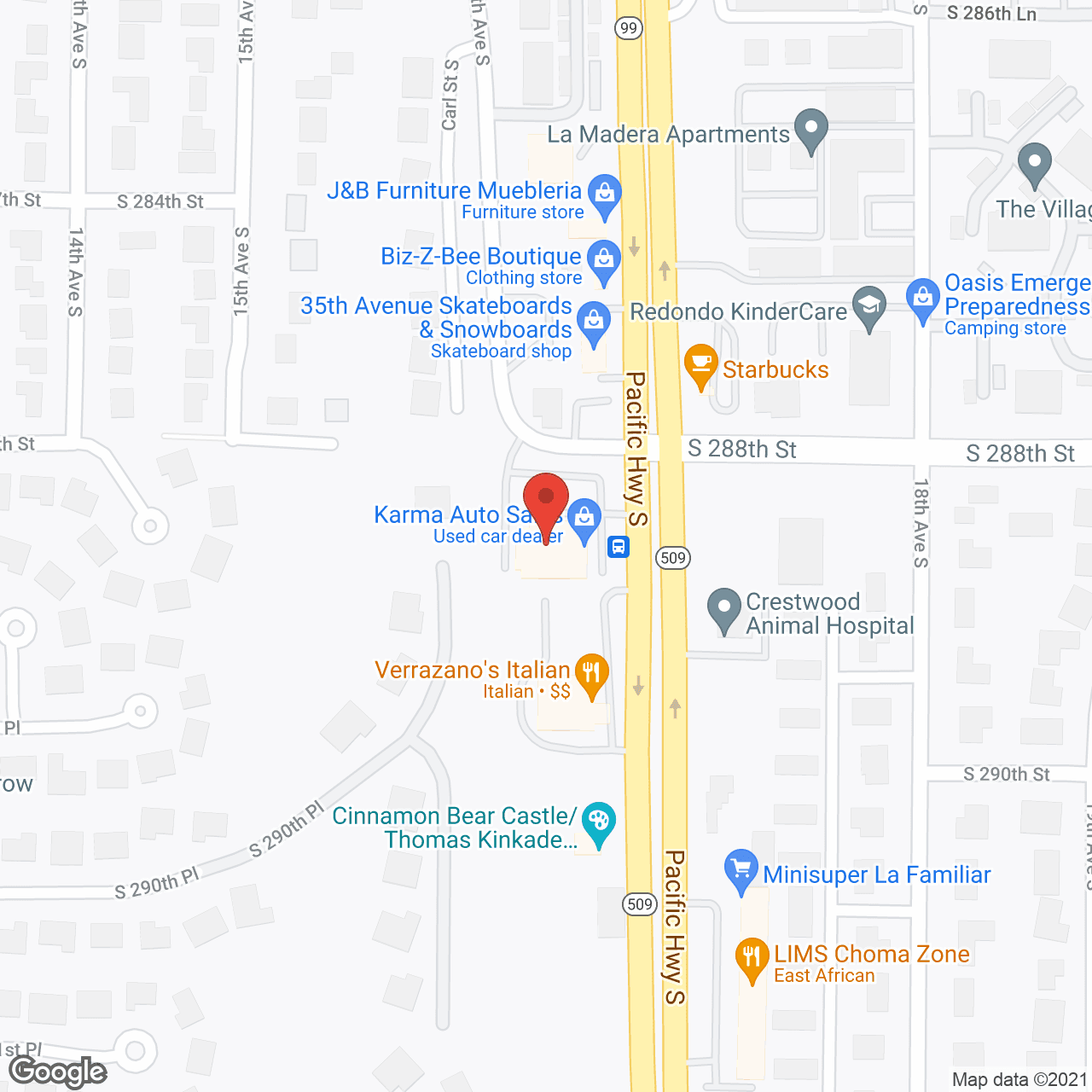 Comfort Keepers in google map