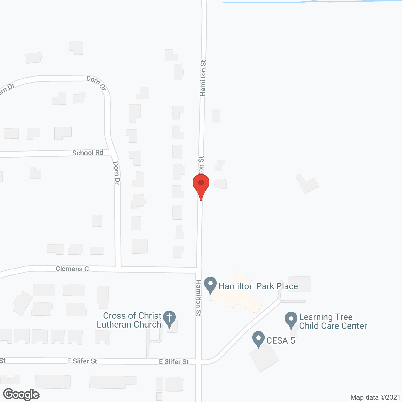 Hamilton Park Place in google map