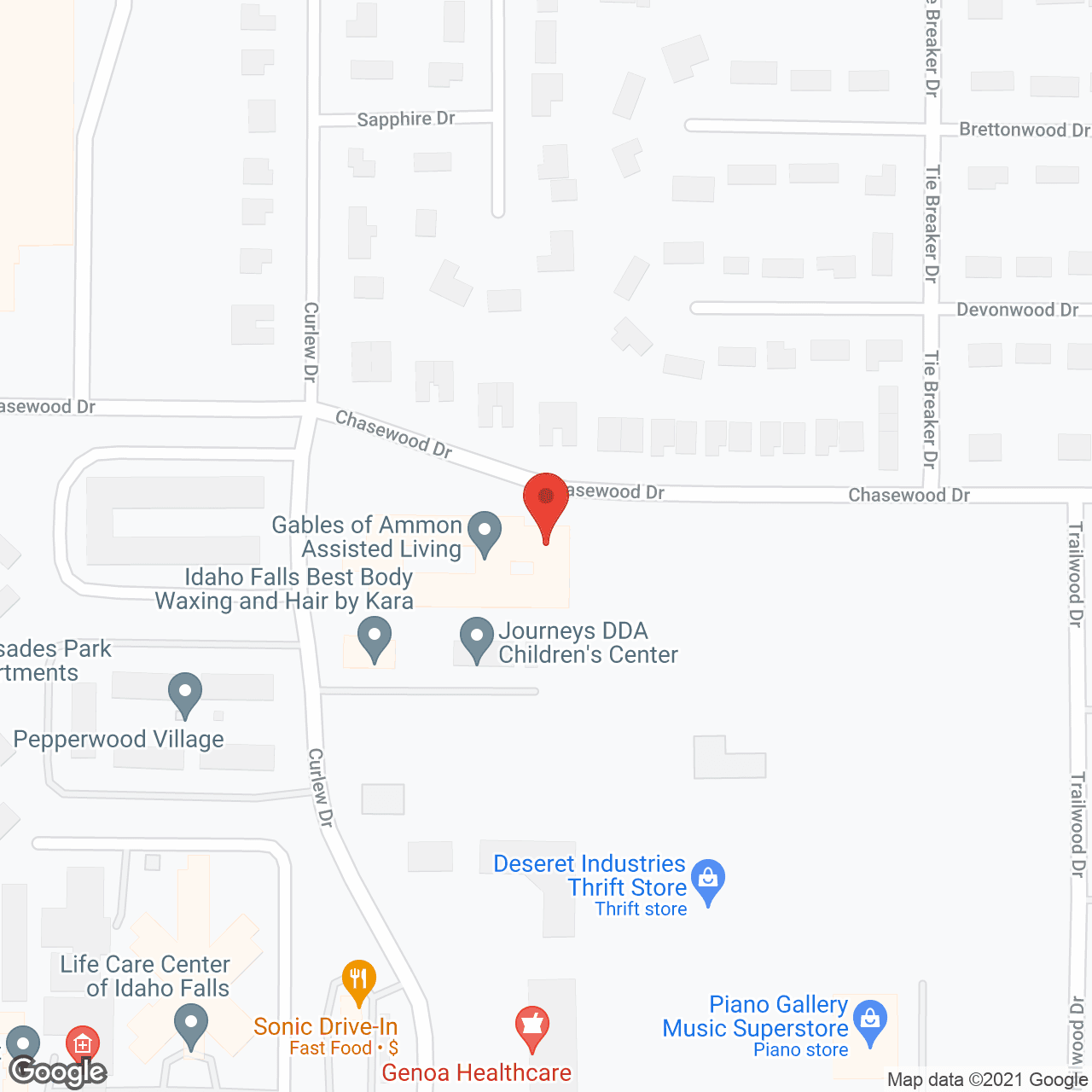 The Gables of Ammon in google map