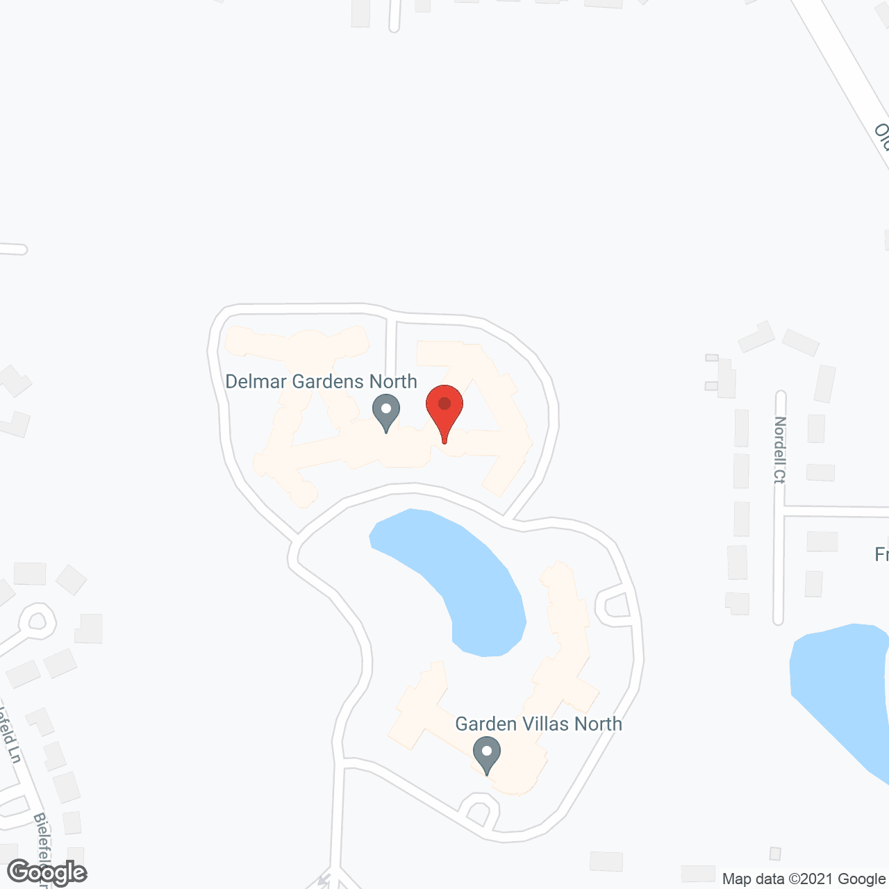 Delmar Gardens North in google map