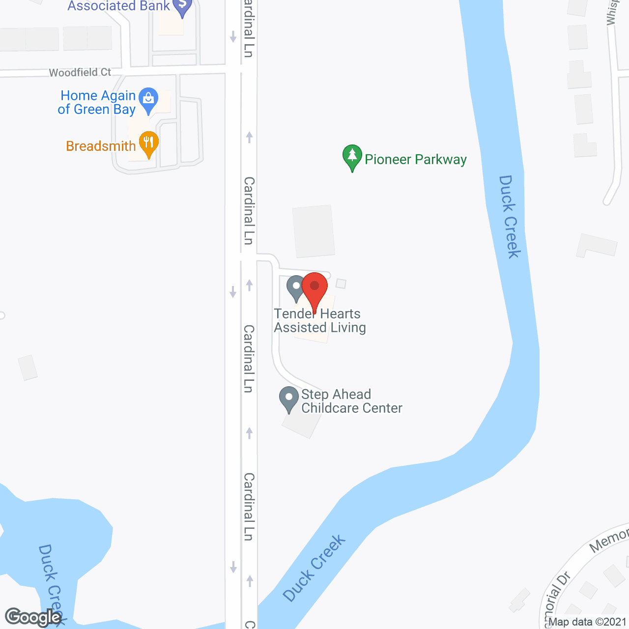 Tender Hearts Assisted Living CBRF in google map
