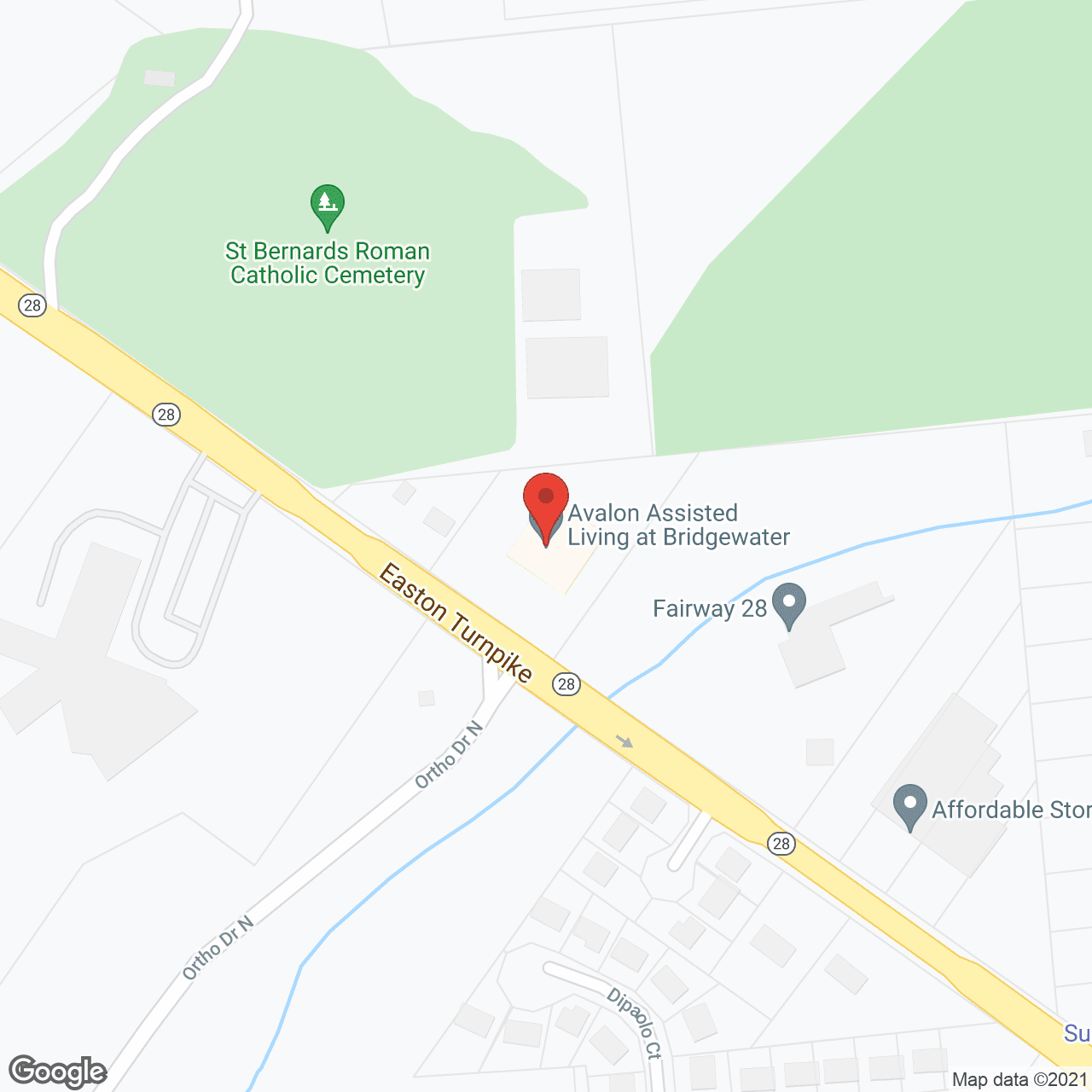 Avalon Assisted Living at Bridgewater in google map