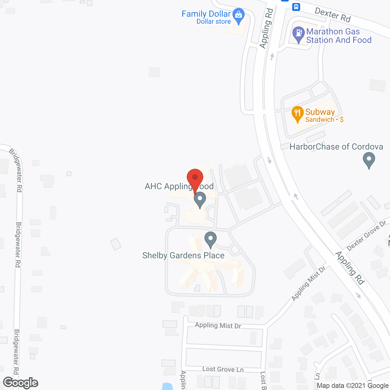 Applingwood Healthcare Center Inc in google map