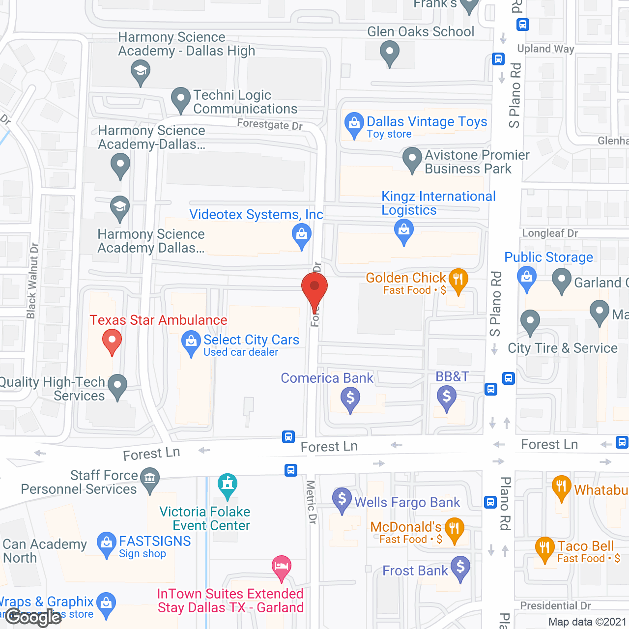 Hospice Select in google map