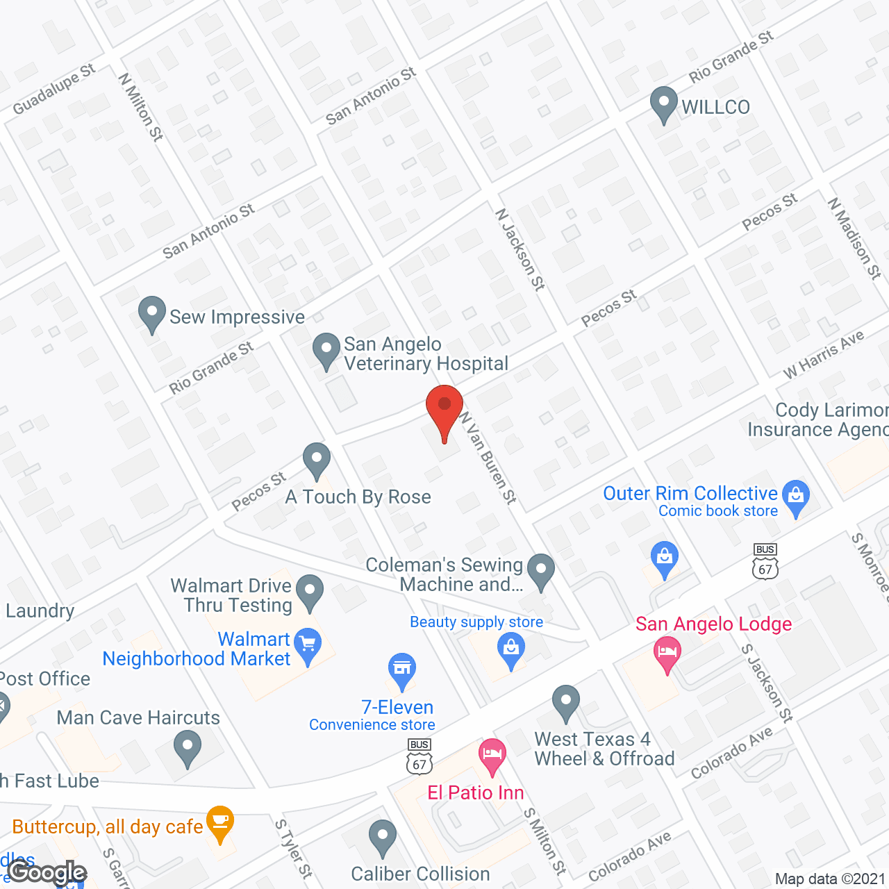 St Angelus in google map