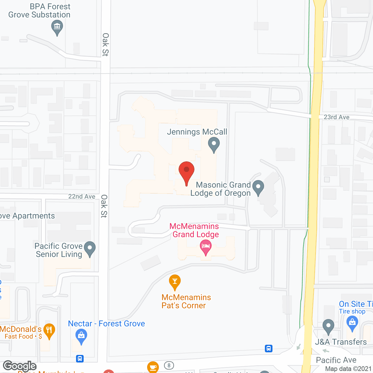 Jennings McCall Center in google map