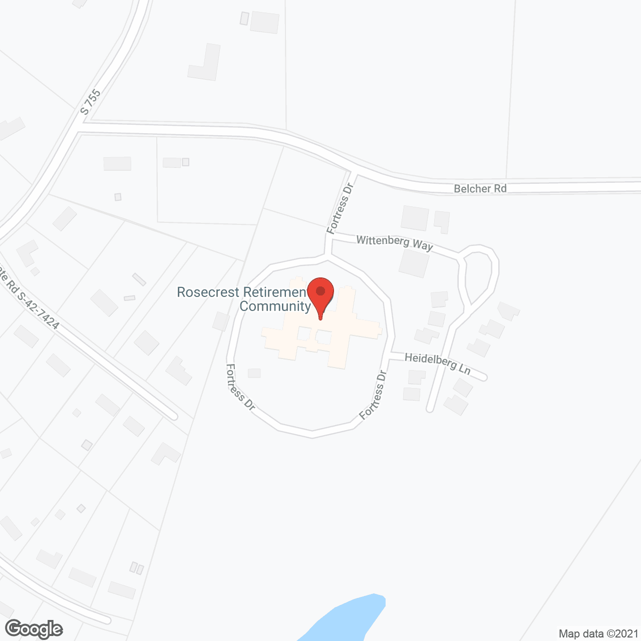 Rosecrest in google map