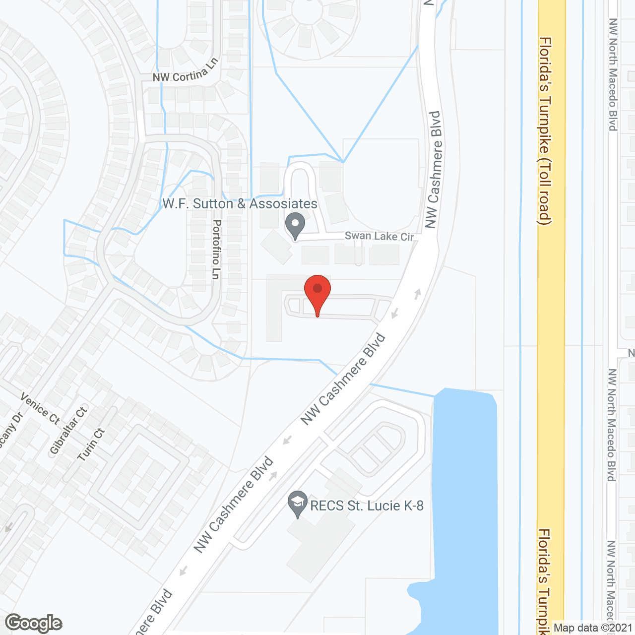 The Palms of St. Lucie West in google map