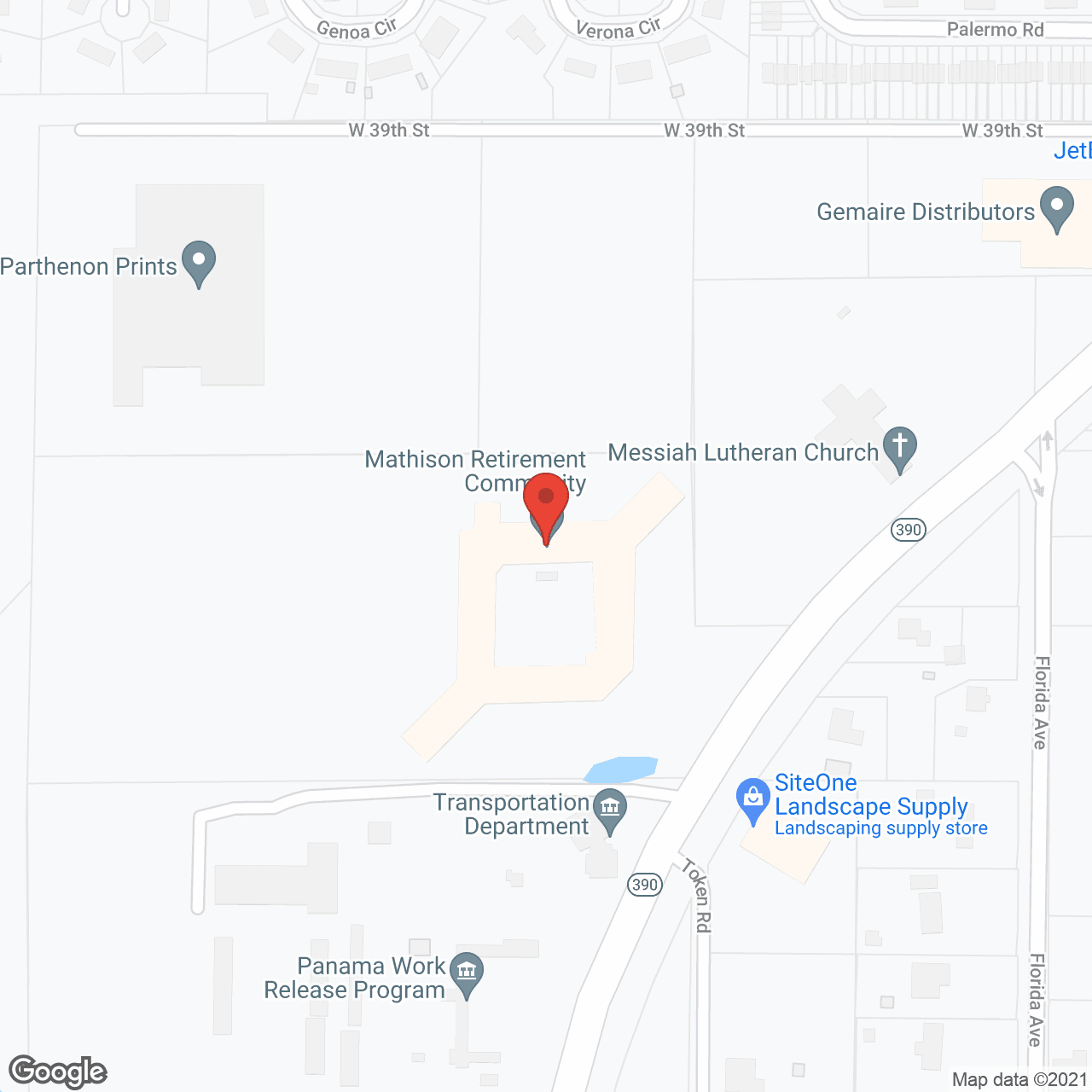 Mathison Retirement Center in google map