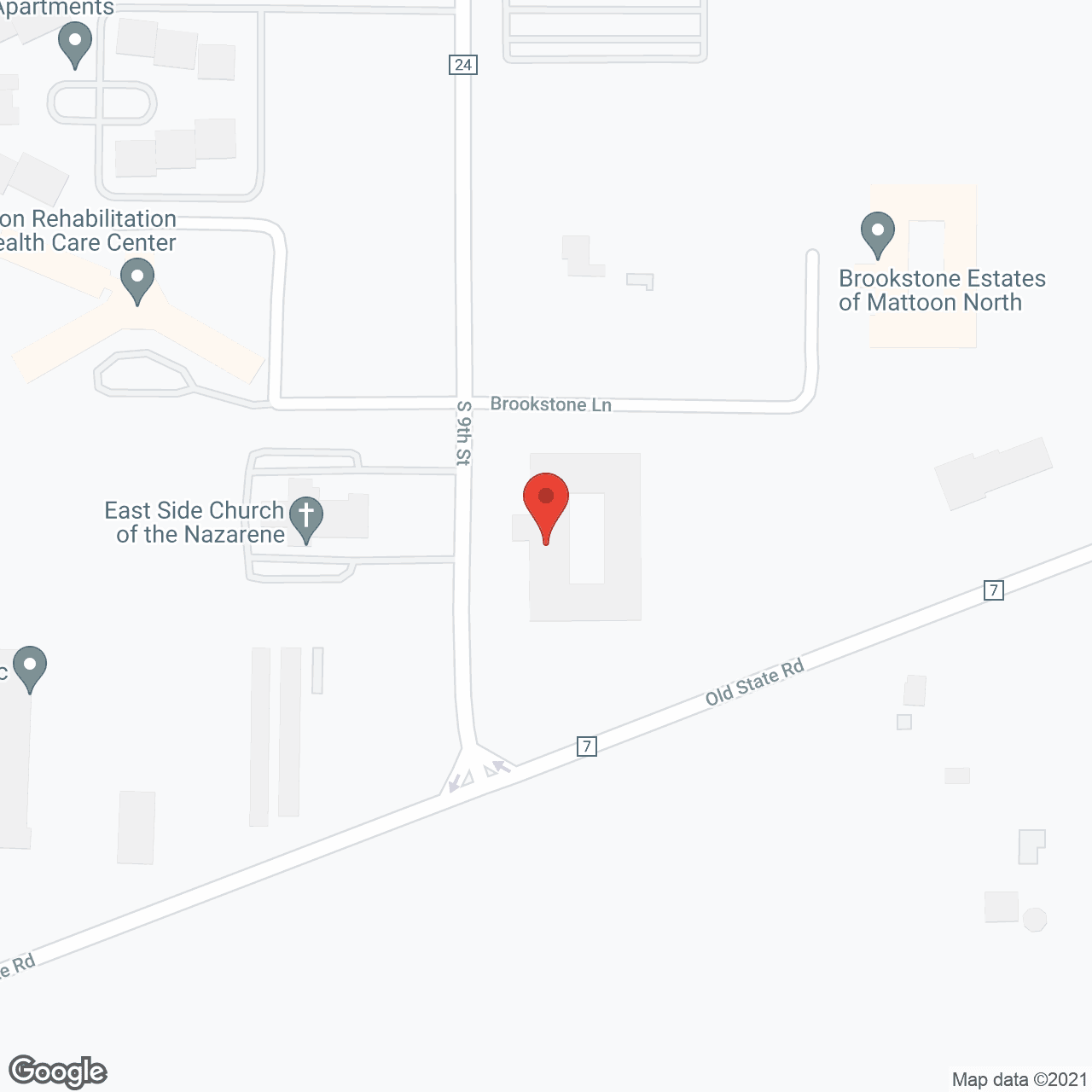 Brookstone Of Mattoon South in google map