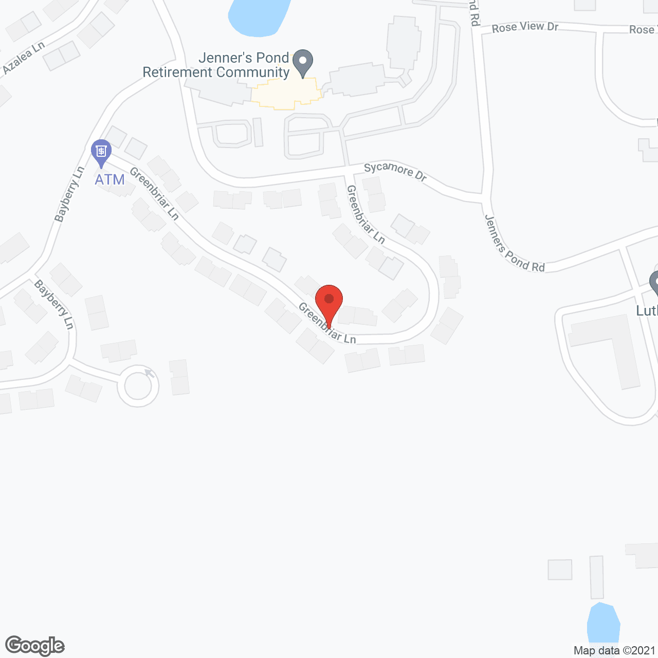 Simpson at Jenner's Pond, a CCRC in google map