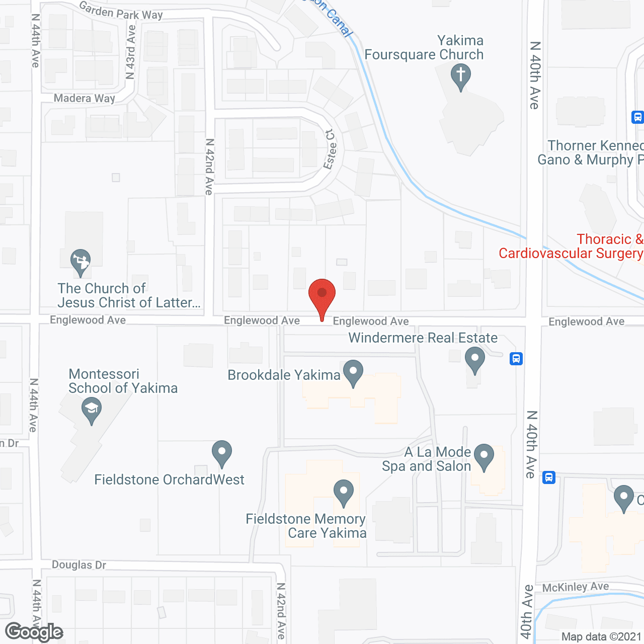 Fieldstone Memory Care Yakima in google map