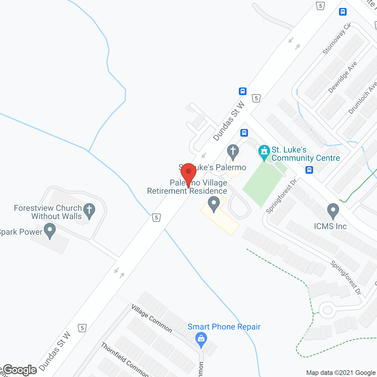 Palermo Village Retirement Residence in google map