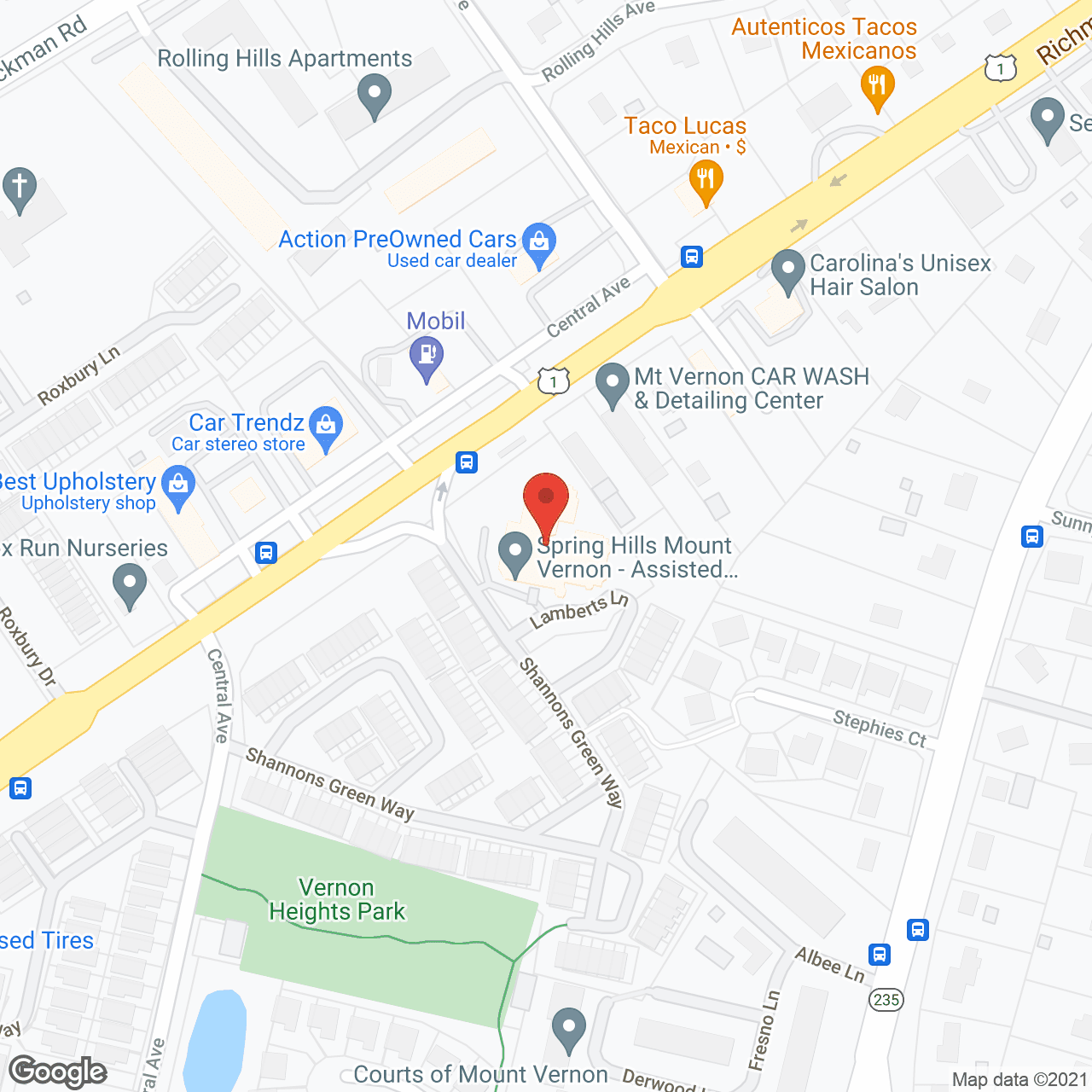 Spring Hills Home Care VA in google map