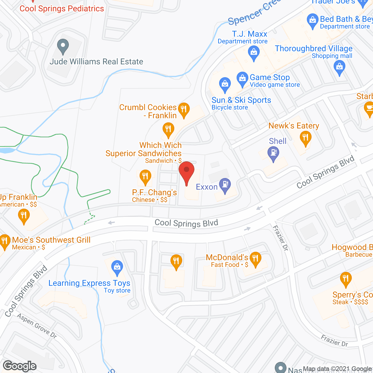TheKey Nashville in google map