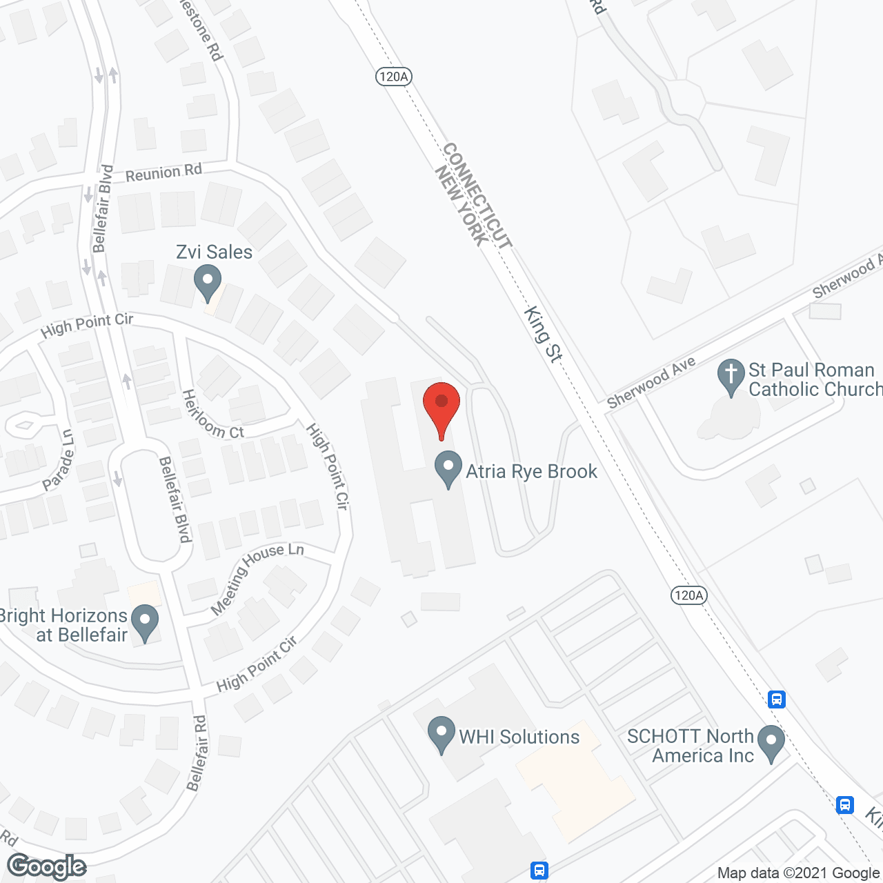 Atria Home Care-Westchester in google map