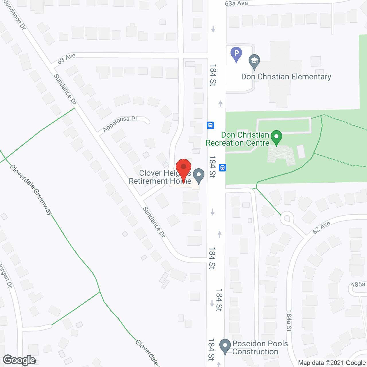 Clover Heights Retirement Home in google map