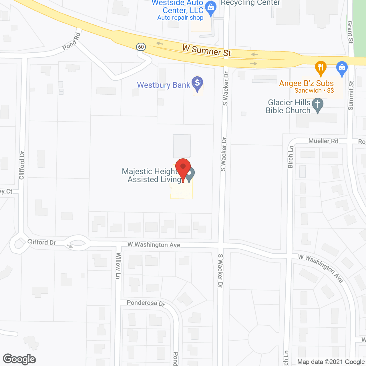 Majestic Heights Assisted Living in google map