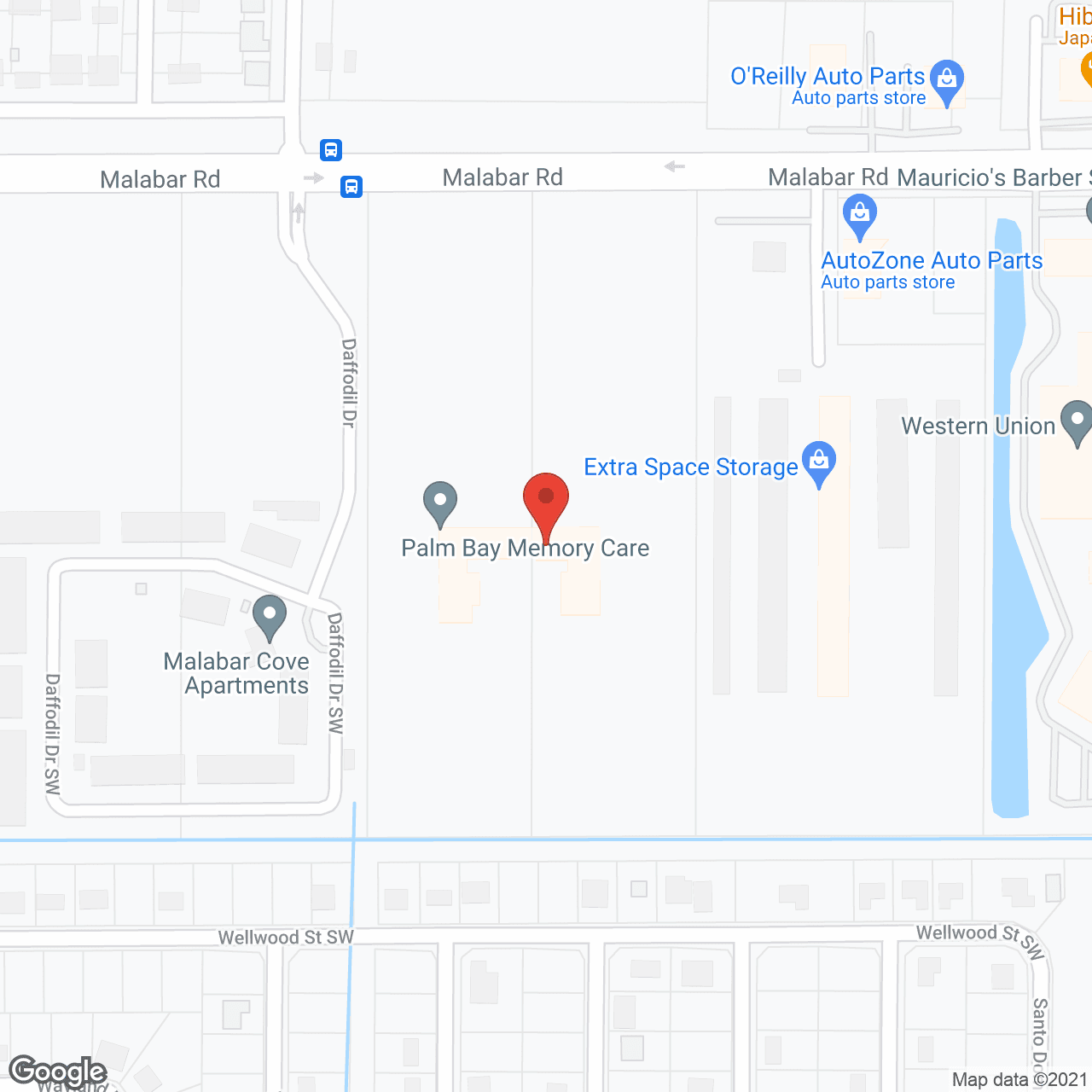 Palm Bay Memory Care in google map