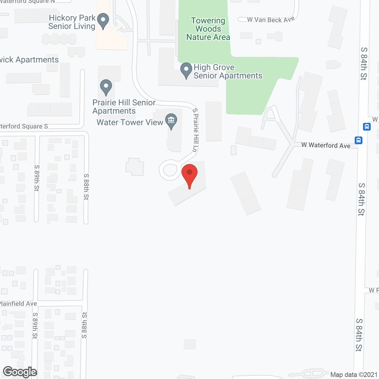 Hillcrest Apartments in google map