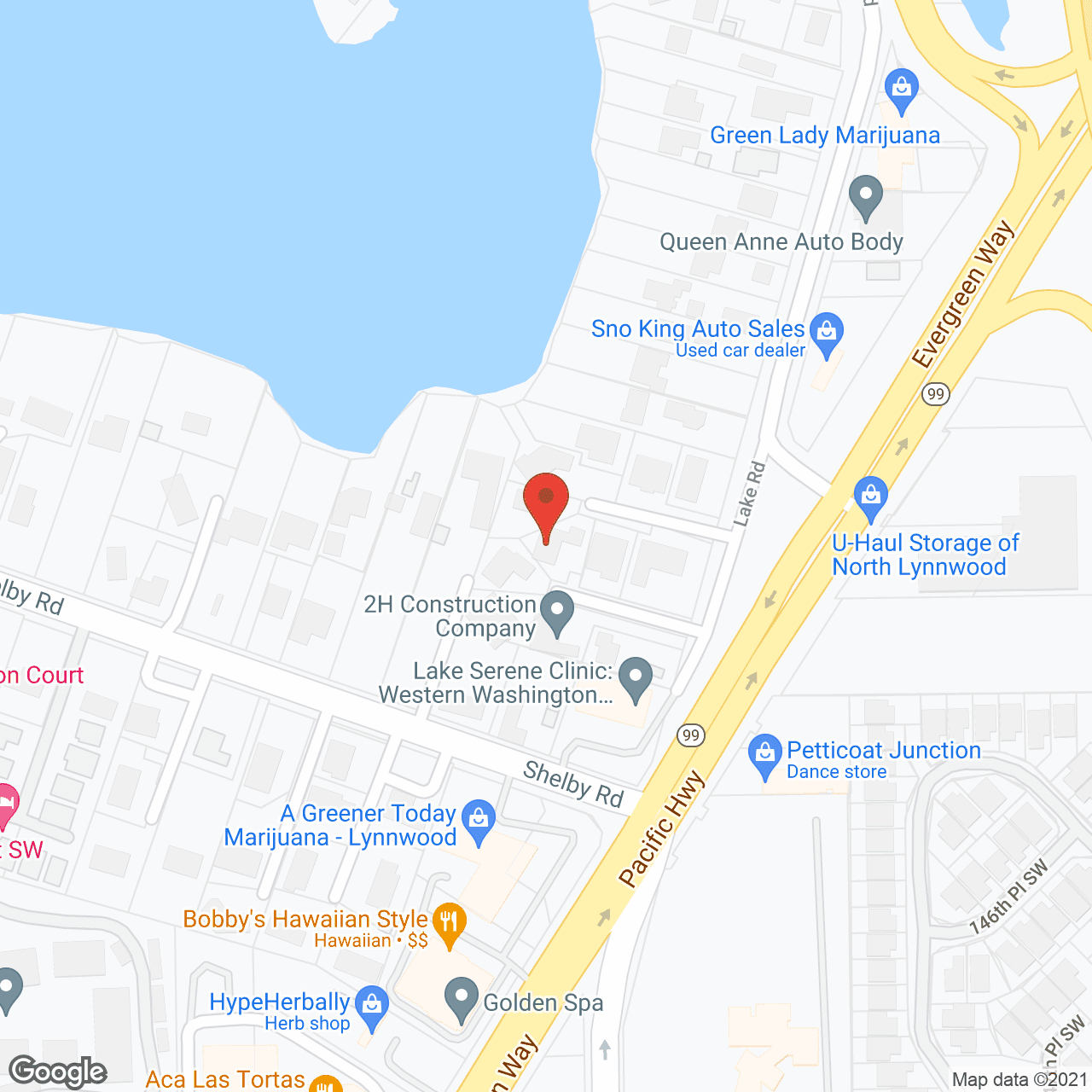 Elena's Home at Lake Road in google map