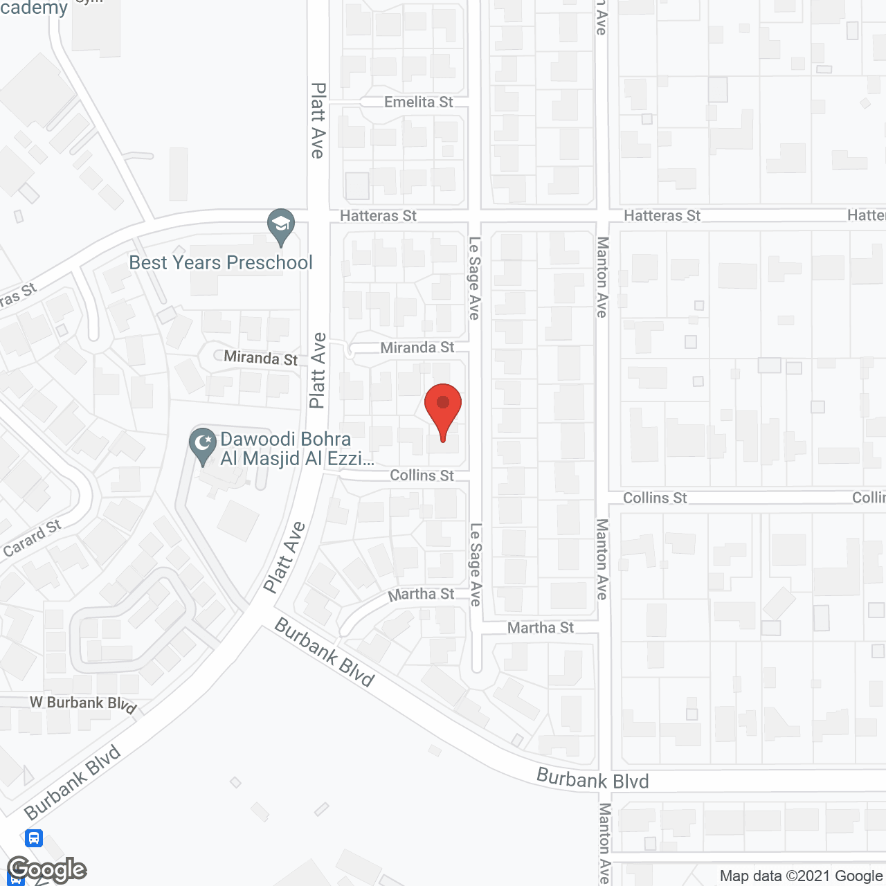 Evergreen Senior Living in google map