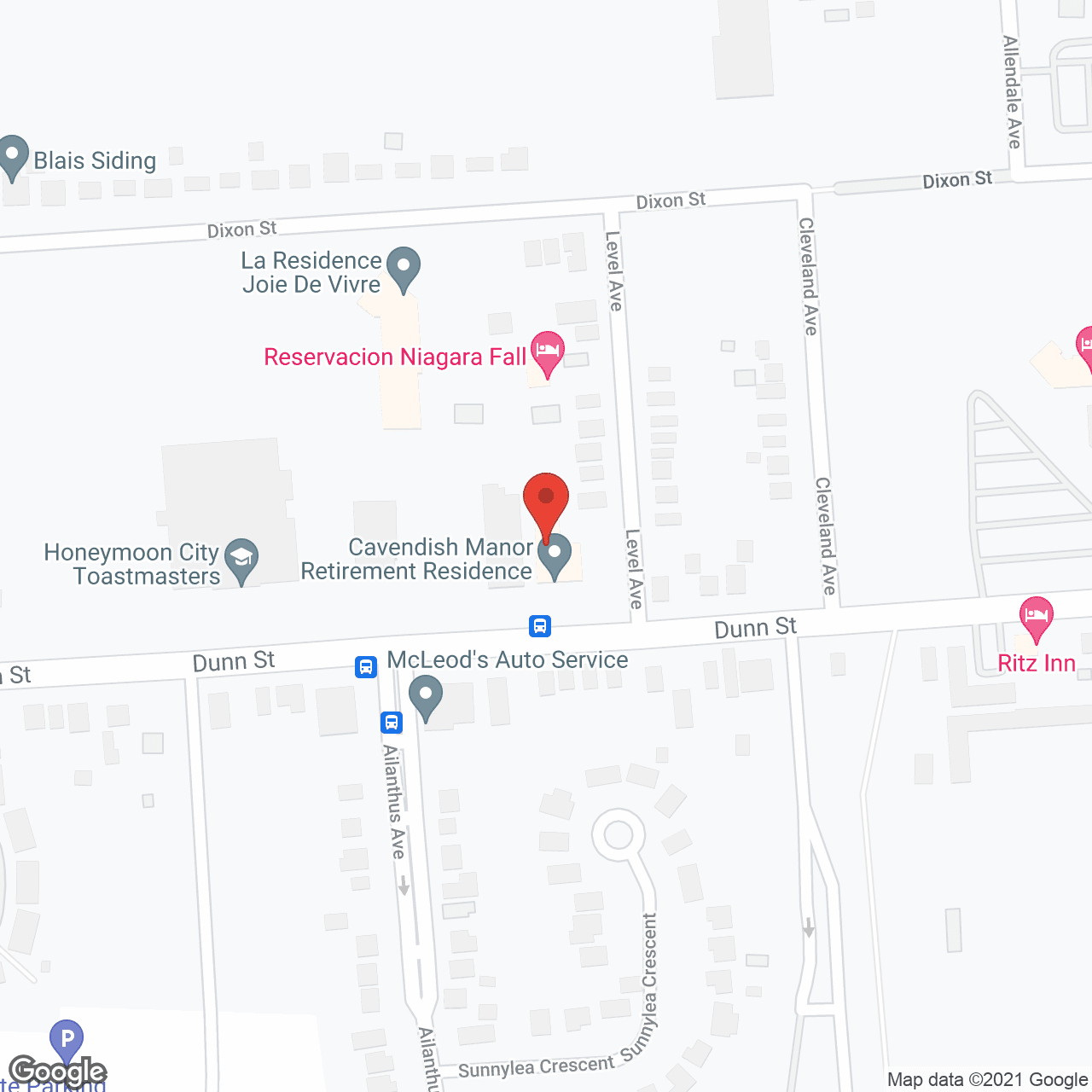 Cavendish Manor in google map
