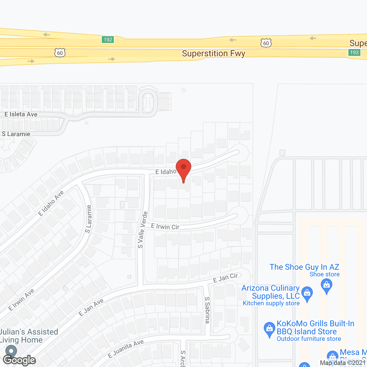 Mama Care Assisted Living in google map