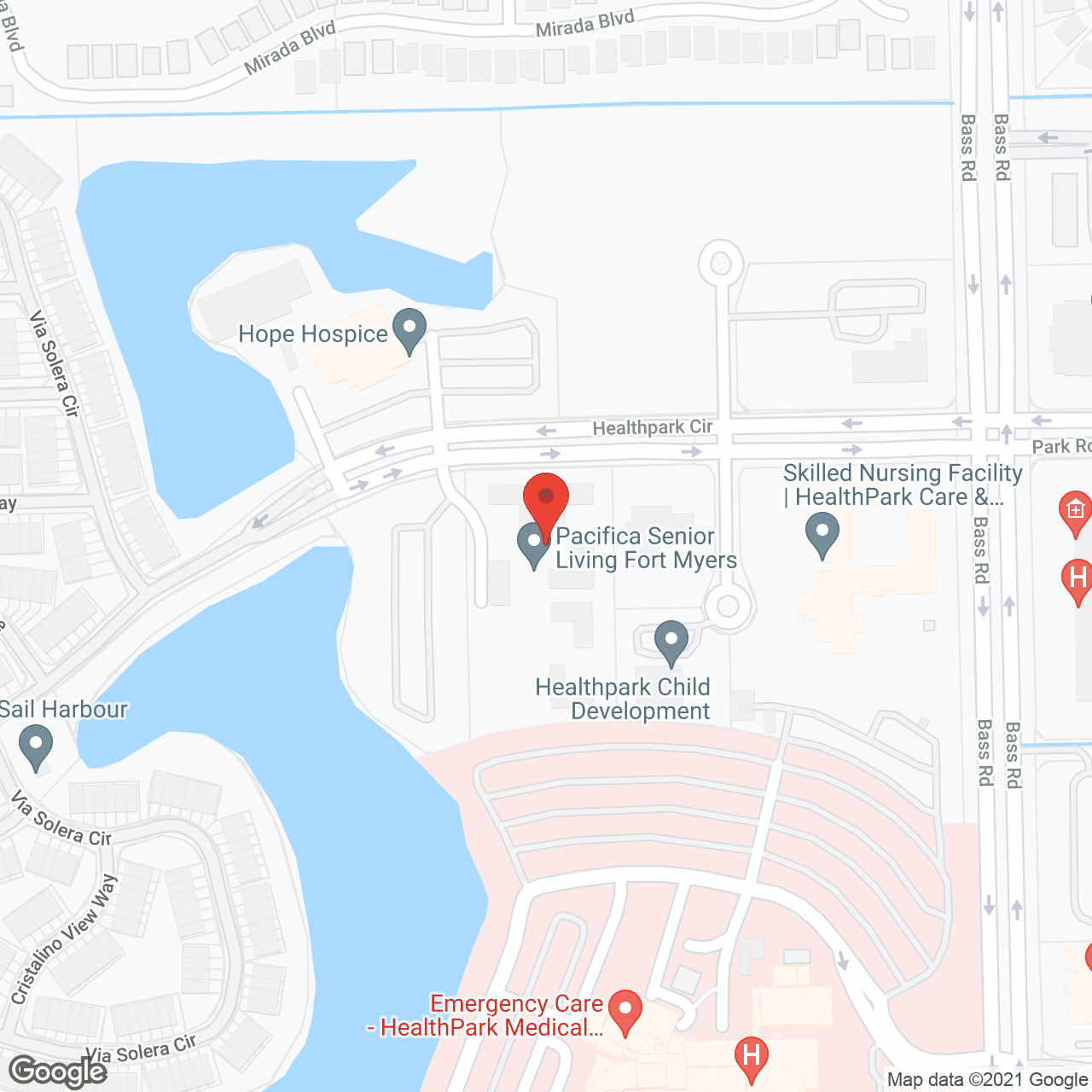 Healthpark Senior Living in google map