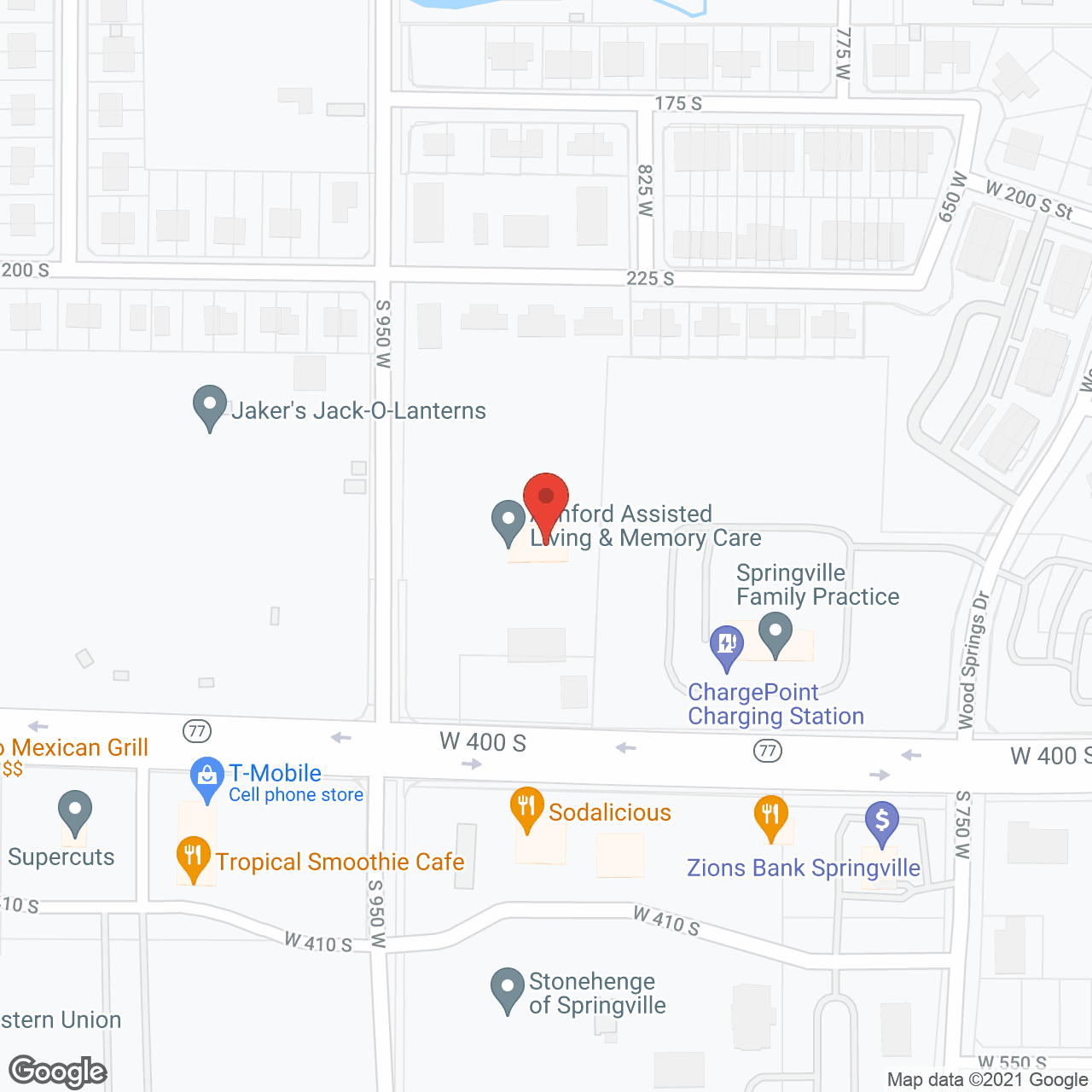 Ashford Assisted Living and Memory Care in google map