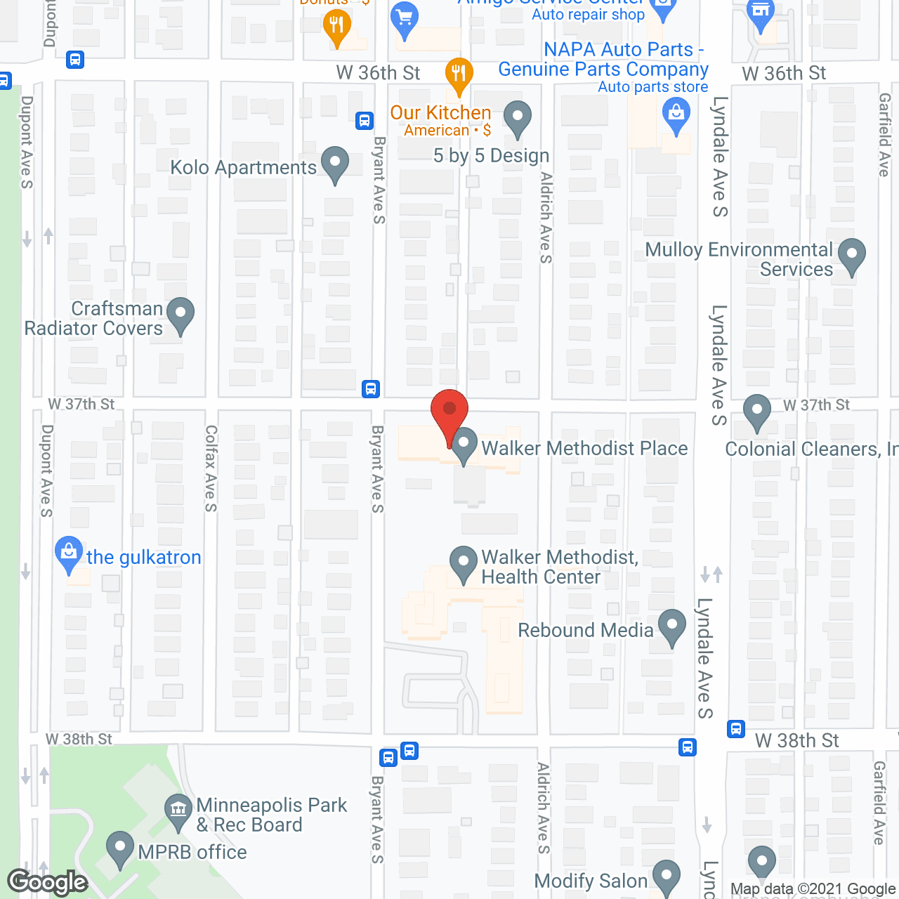 Walker Methodist Place in google map
