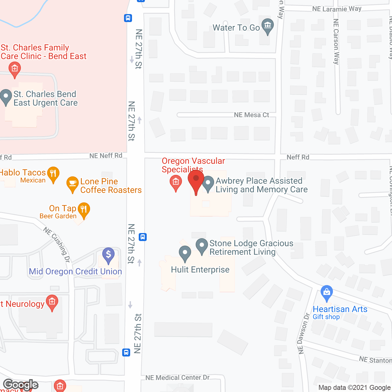 Awbrey Place in google map