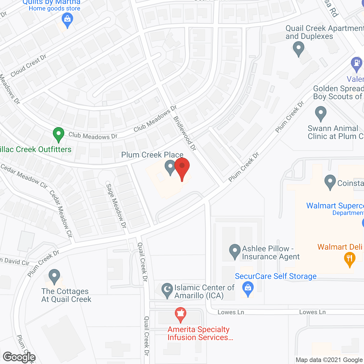 Plum Creek Place in google map
