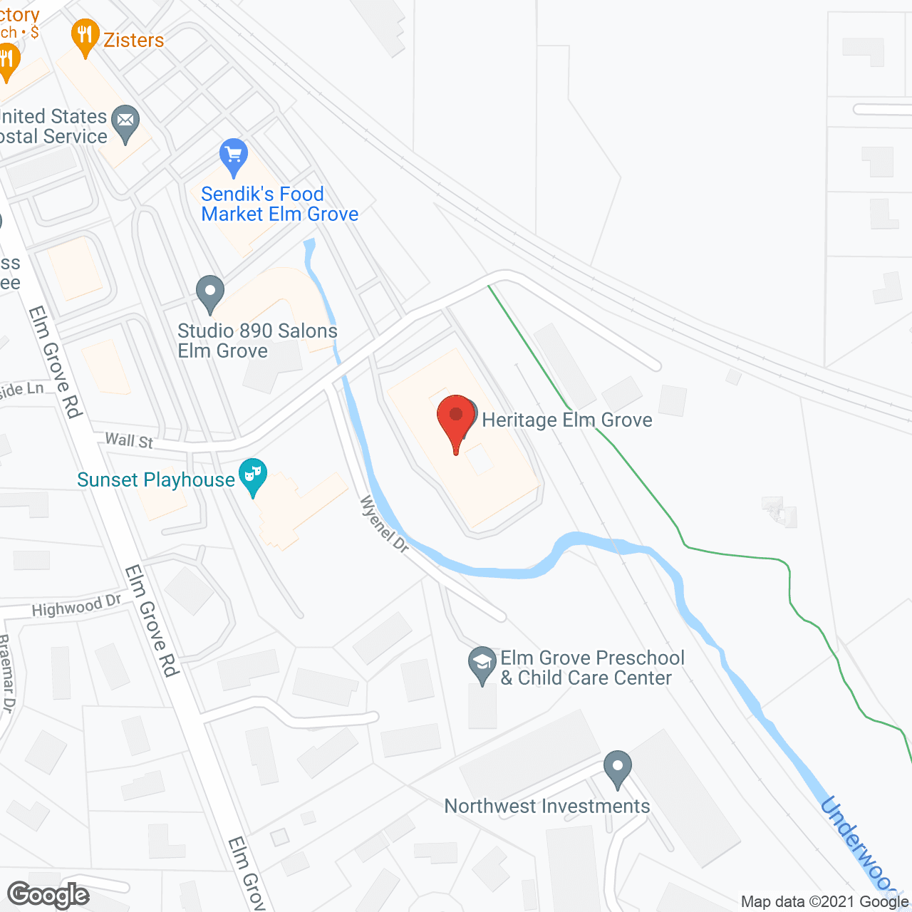 Heritage Elm Grove in google map