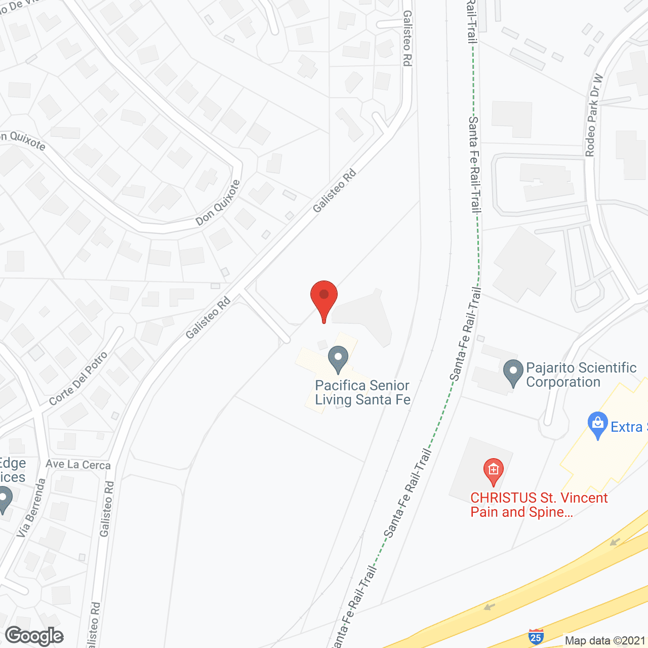 Pacifica Senior Living Santa Fe in google map