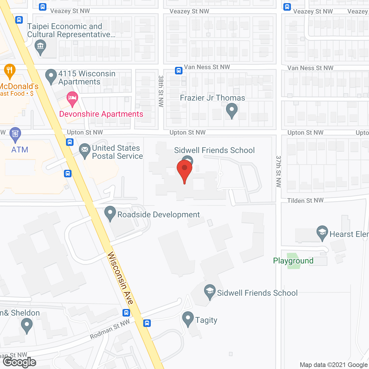 Hospice of Washington in google map