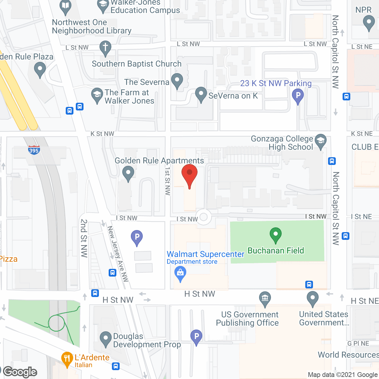 J B Johnson Nursing Ctr in google map