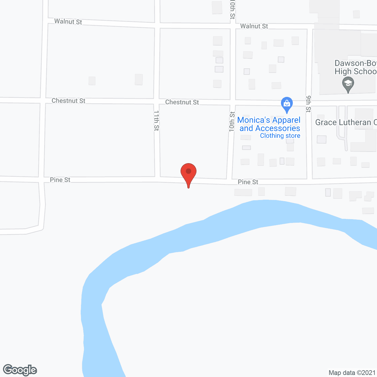 Riverside Manor in google map