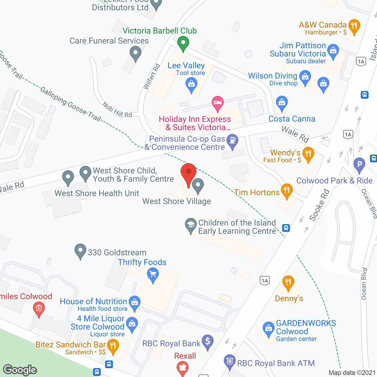 Westshore Lodge in google map
