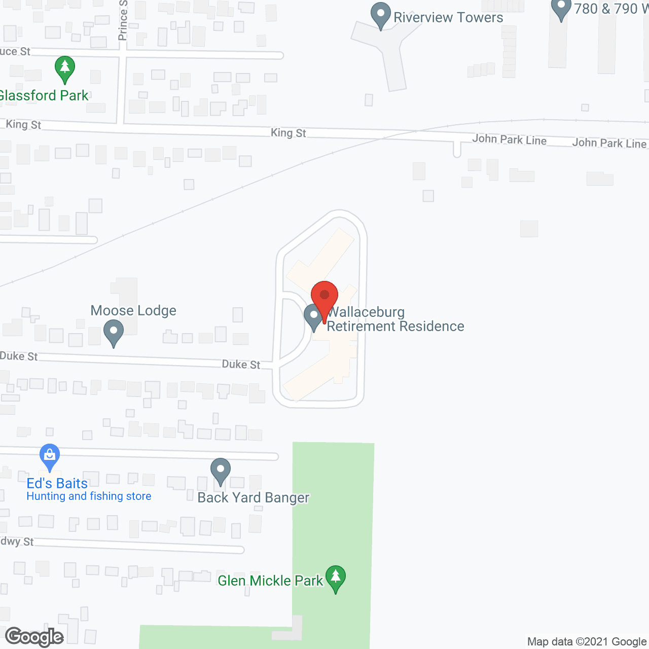 Wallaceburg Retirement Residence in google map