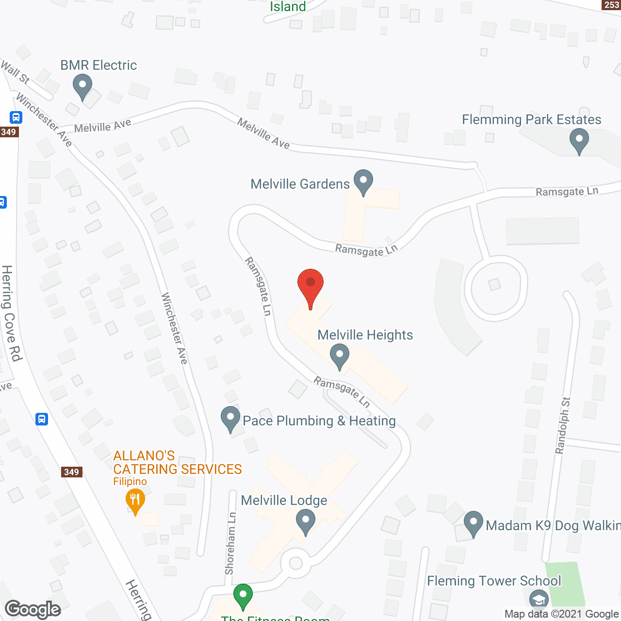 Melville Heights Retirement in google map