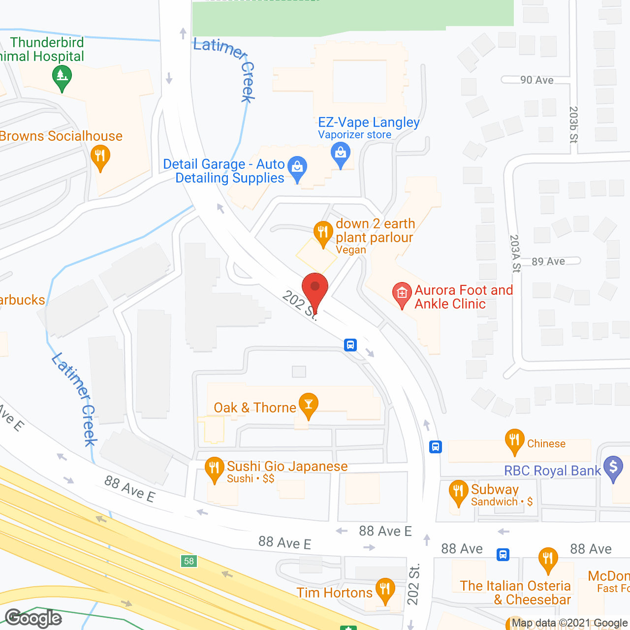 Langley Gardens in google map