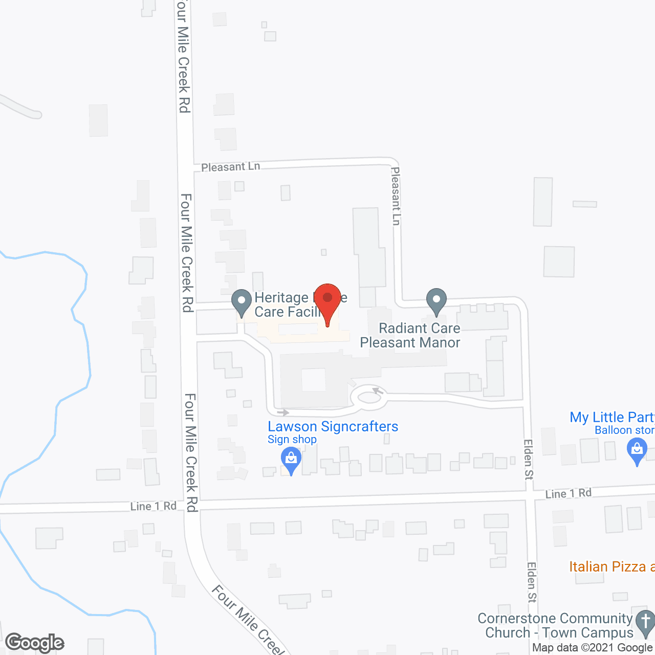 Heritage Place Care Facility in google map