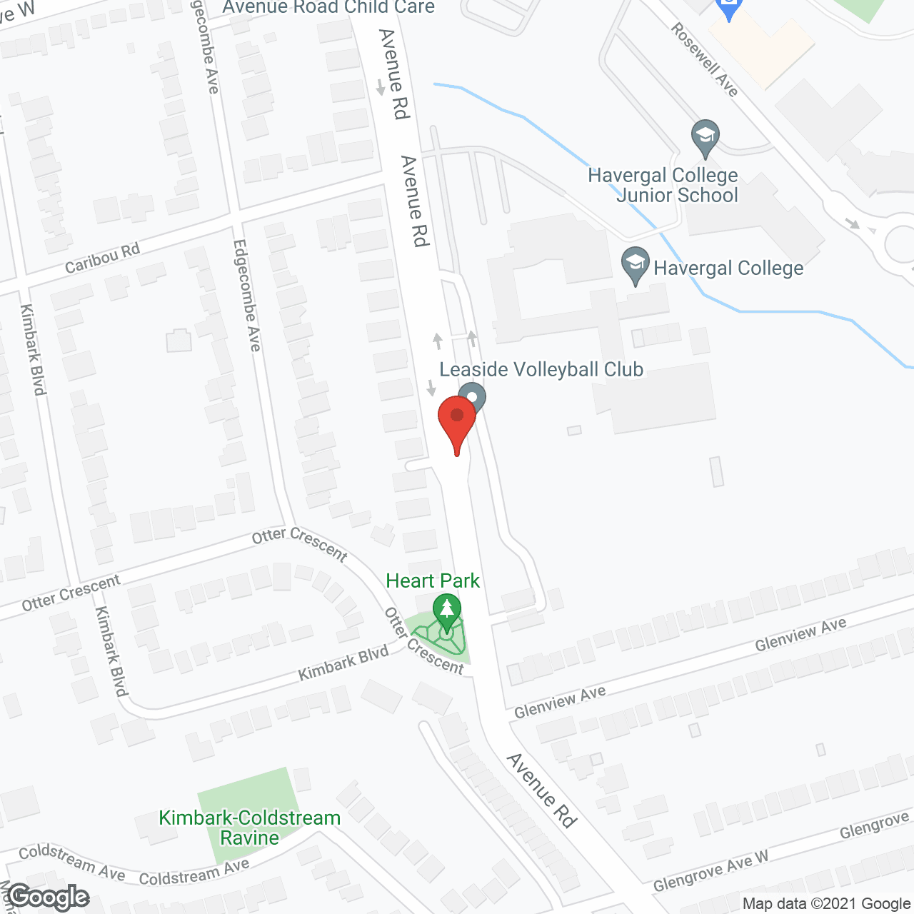 Hazelton Place in google map