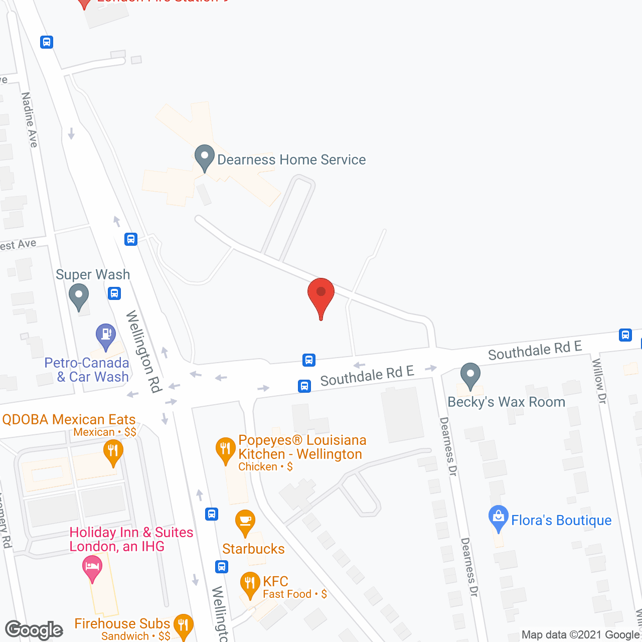 Dearness Services in google map
