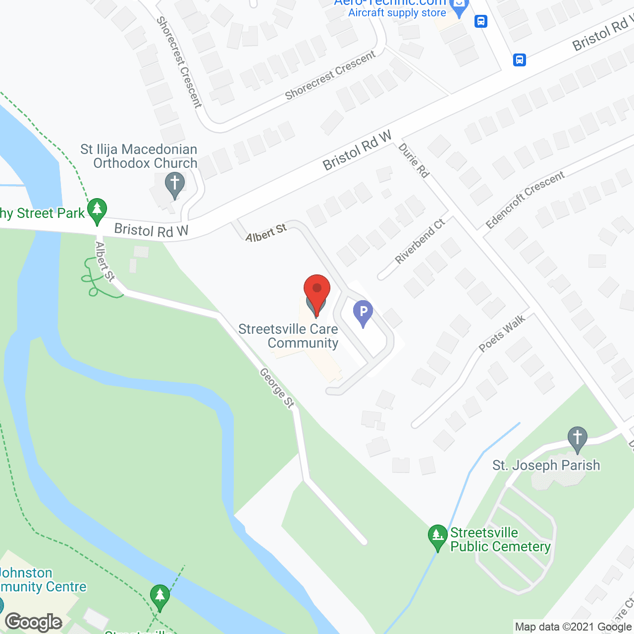 Streetsville Care Community in google map