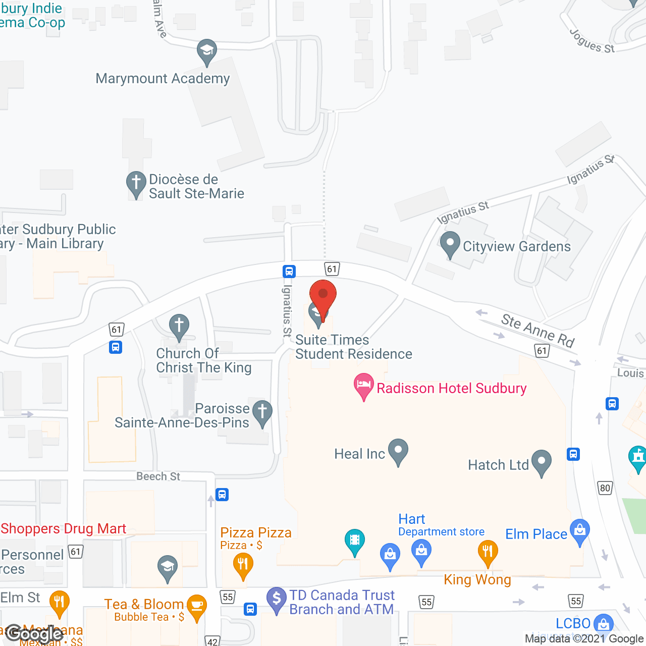 Champlain Lodge Retirement in google map