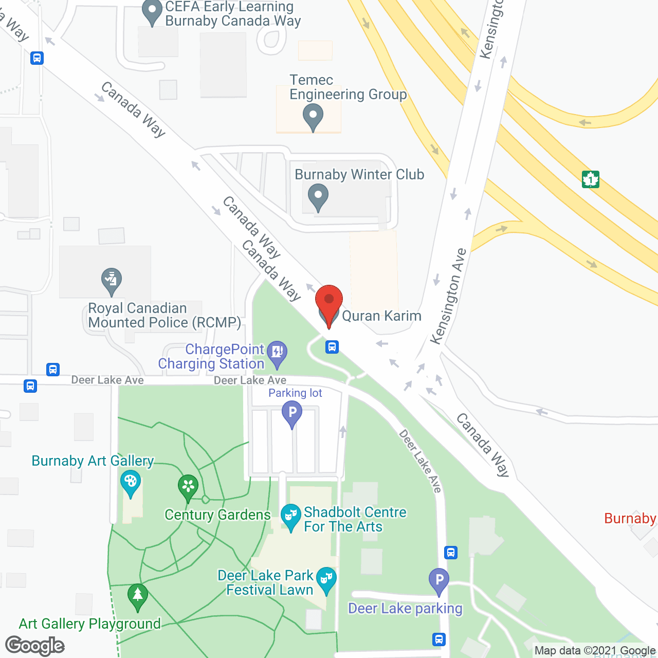 Canada Way Lodge in google map