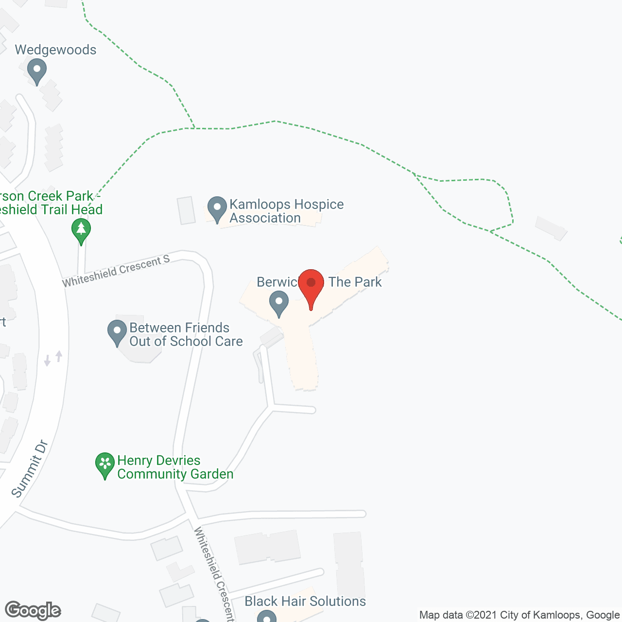 Berwick On The Park in google map